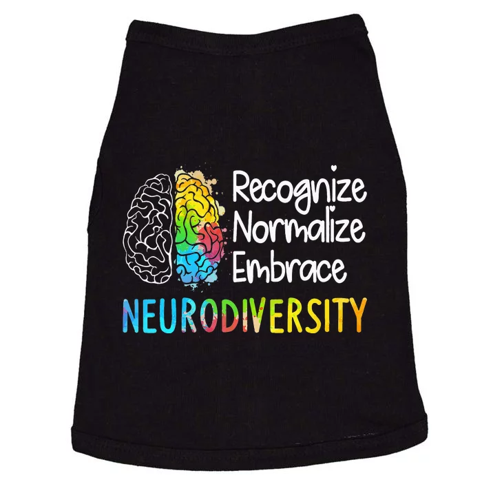 Neurodiversity Autism Spectrum ASD ADHD Rainbow Brain Doggie Tank