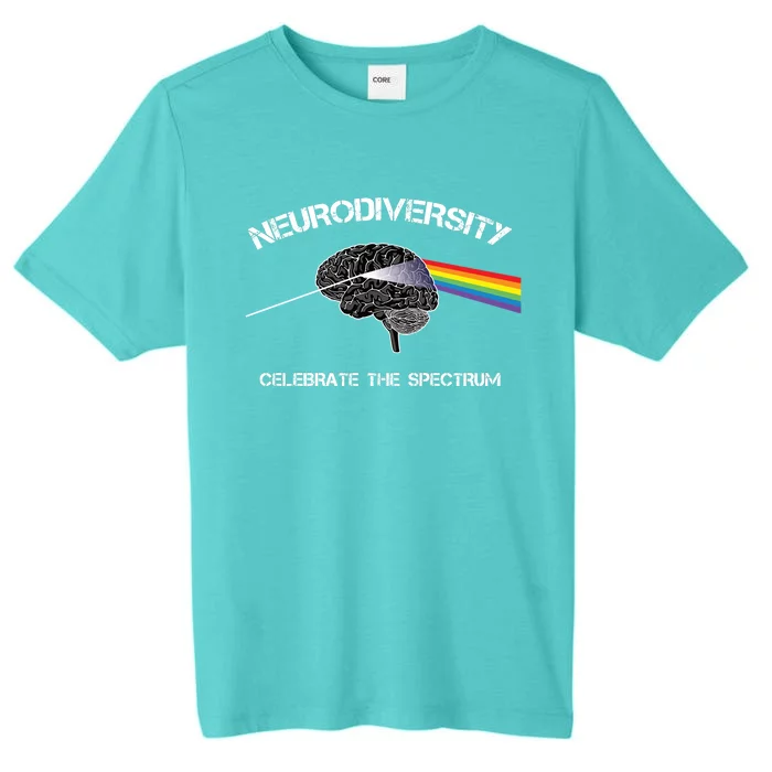 Neurodiversity Autism Spectrum Asd Adhd Rainbow Brain Gift ChromaSoft Performance T-Shirt