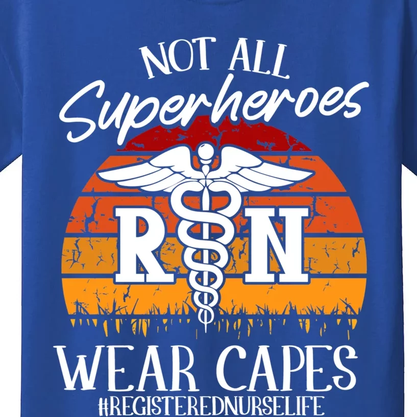 Not All Superheroes Wear Capes Lazy Halloween Costume Nurse Gift Kids T-Shirt