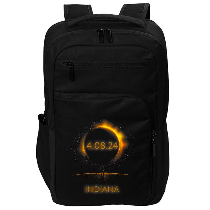 North America Solar Eclipse 4.08.24 Indiana Souvenir Impact Tech Backpack