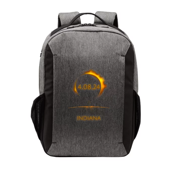 North America Solar Eclipse 4.08.24 Indiana Souvenir Vector Backpack