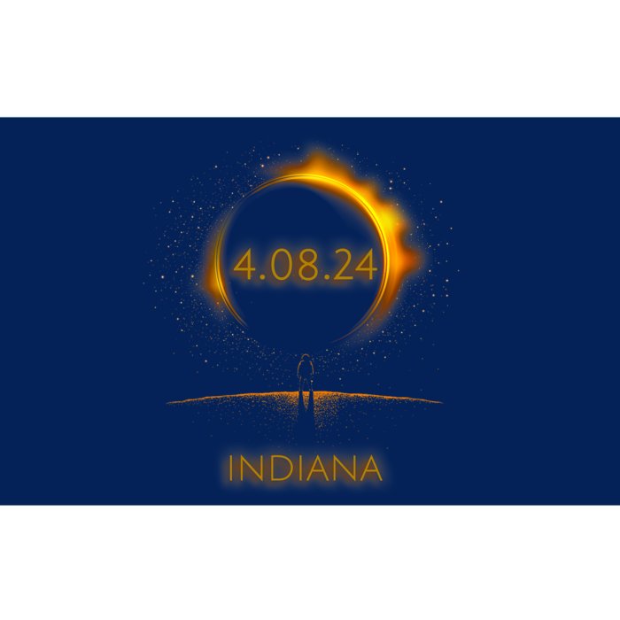 North America Solar Eclipse 4.08.24 Indiana Souvenir Bumper Sticker