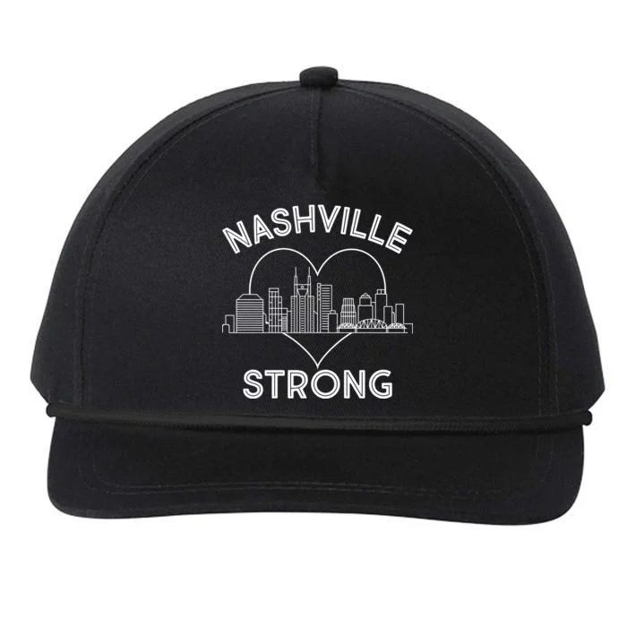 Nashville Strong Support Snapback Five-Panel Rope Hat