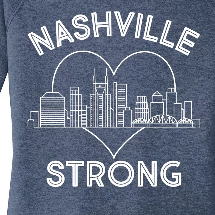 Nashville Strong Support Women's Perfect Tri Tunic Long Sleeve Shirt