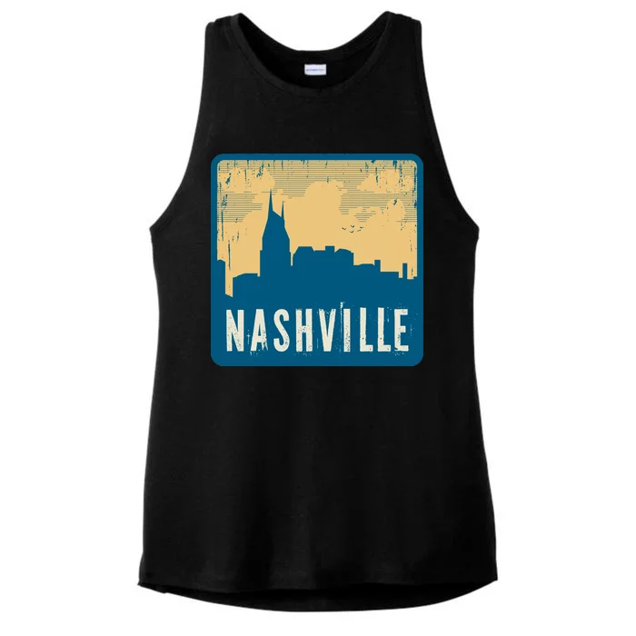 Nashville Vintage Ladies Tri-Blend Wicking Tank