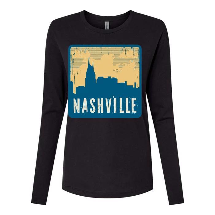 Nashville Vintage Womens Cotton Relaxed Long Sleeve T-Shirt