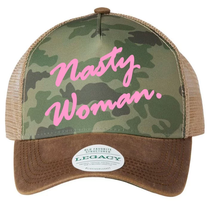 Nasty Woman Pink Script Hillary Clinton Legacy Tie Dye Trucker Hat