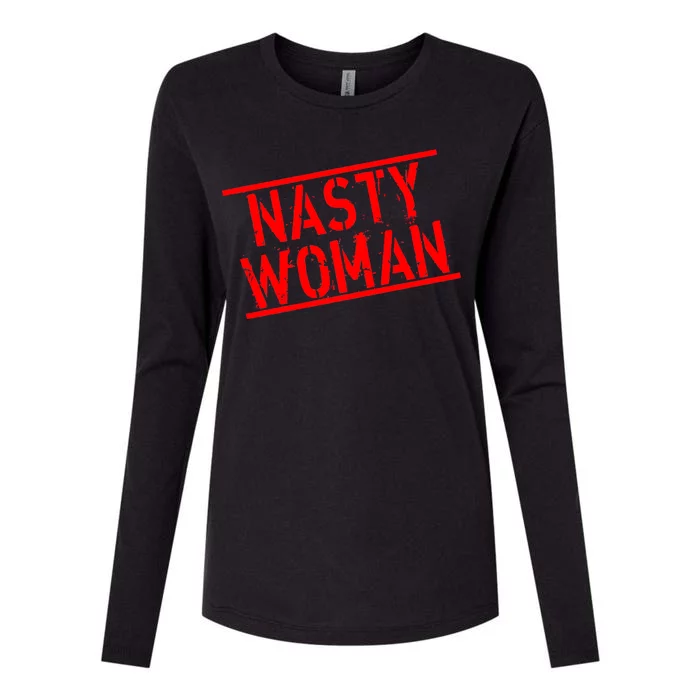 Nasty Woman Stamp of Approval Womens Cotton Relaxed Long Sleeve T-Shirt