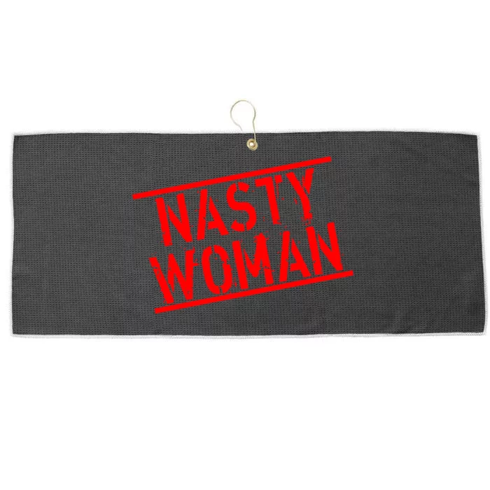 Nasty Woman Stamp of Approval Large Microfiber Waffle Golf Towel