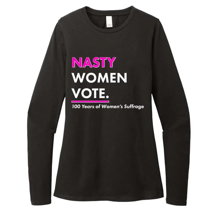 Nasty Women Vote 100 Years of Women's Suffrage Womens CVC Long Sleeve Shirt