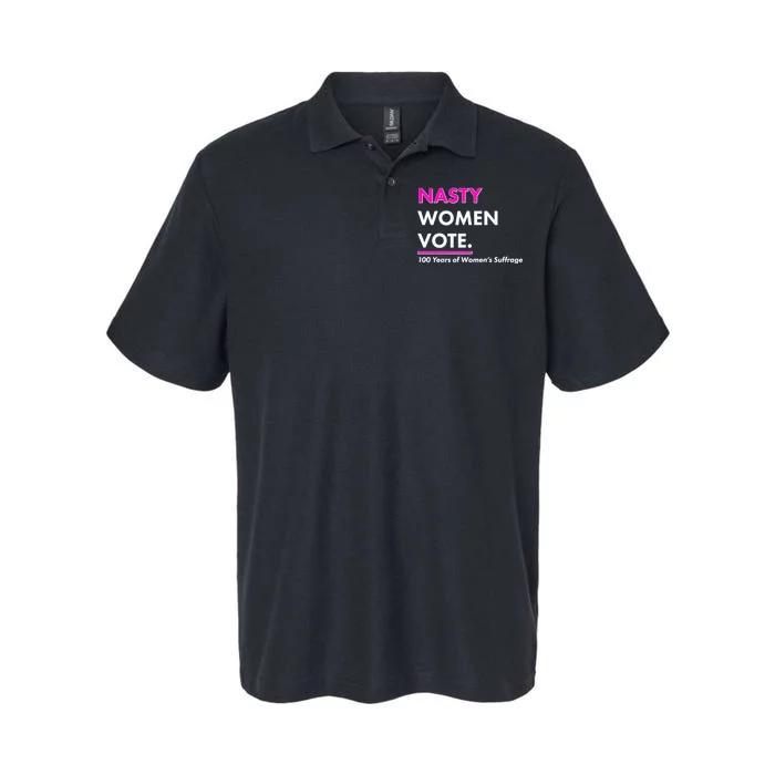 Nasty Women Vote 100 Years of Women's Suffrage Softstyle Adult Sport Polo