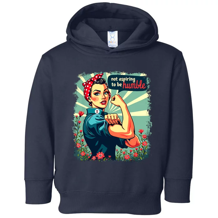 Not Aspiring To Be Humble Kamala Harris Feminist Woman Toddler Hoodie