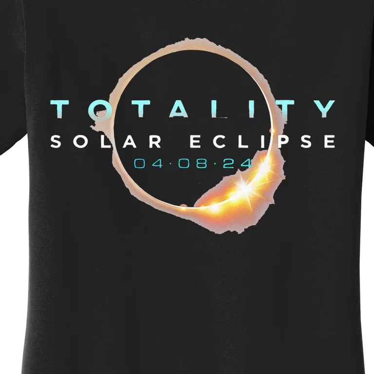 North American Total Solar Eclipse 2024 Totality 04.08.24 Women's T-Shirt