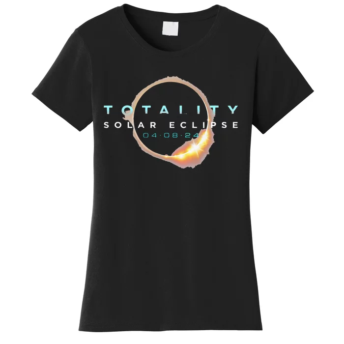 North American Total Solar Eclipse 2024 Totality 04.08.24 Women's T-Shirt