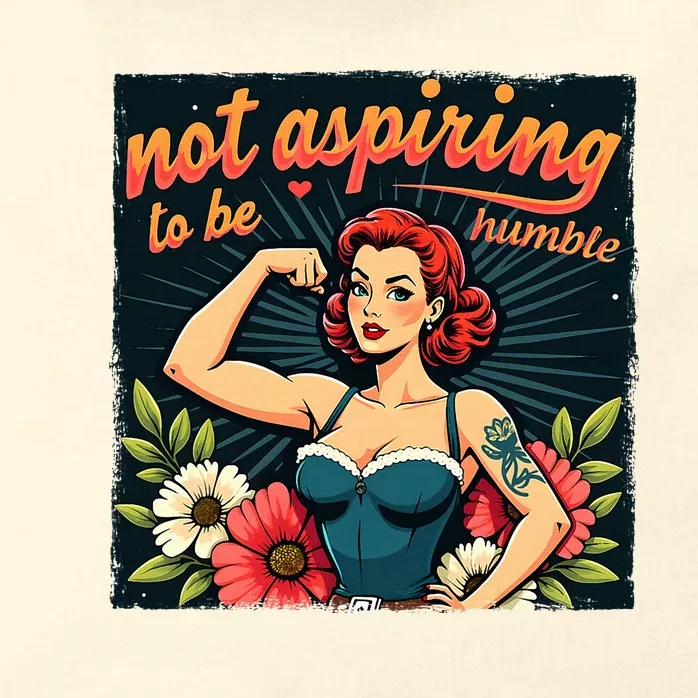 Not Aspiring To Be Humble Feminist Zip Tote Bag