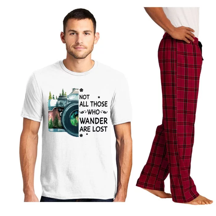 Not All Those Who Wander Are Lost Camera Pajama Set