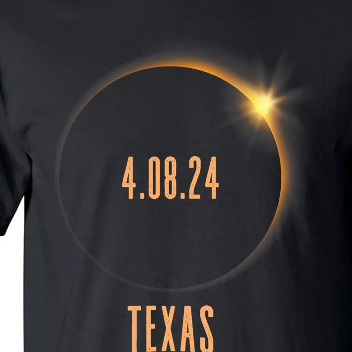 North America Total Solar Eclipse 2024 Texas USA Tall T-Shirt