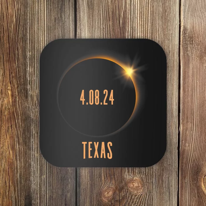 North America Total Solar Eclipse 2024 Texas USA Coaster