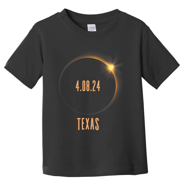 North America Total Solar Eclipse 2024 Texas USA Toddler T-Shirt