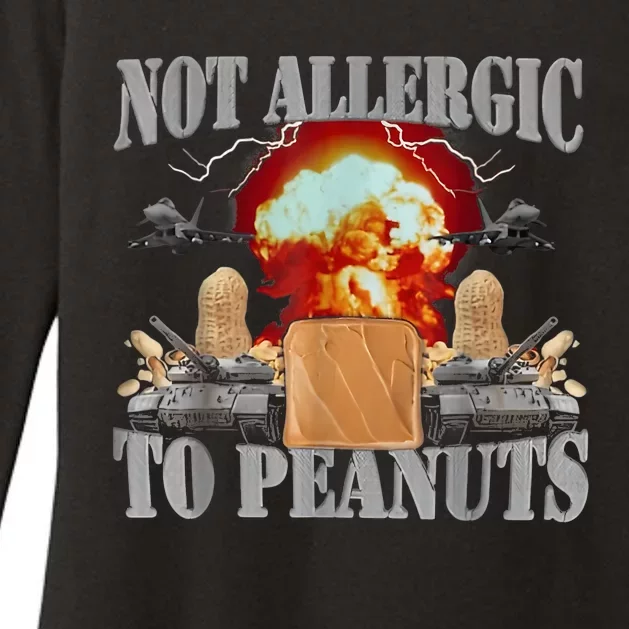 Not Allergic To Peanuts Womens CVC Long Sleeve Shirt