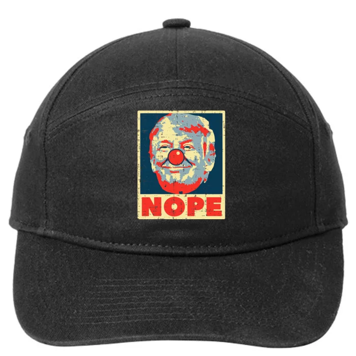 Nope Anti Trump Clown Impeach No Donald 7-Panel Snapback Hat