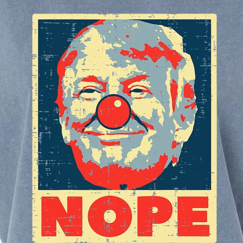 Nope Anti Trump Clown Impeach No Donald Garment-Dyed Women's Muscle Tee