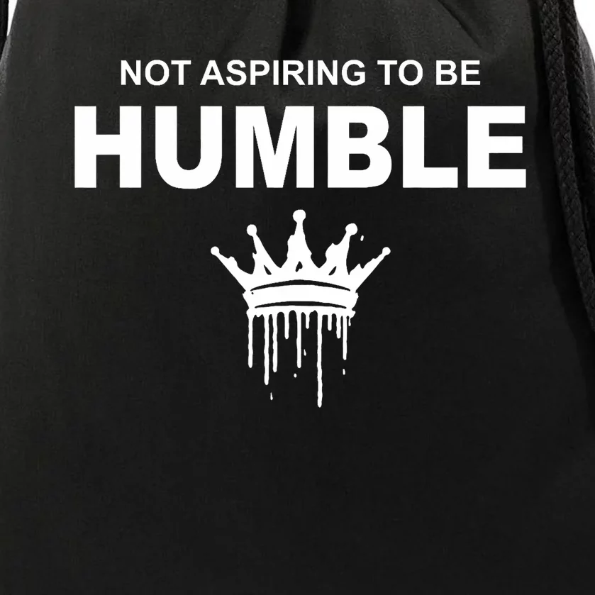 Not Aspiring To Be Humble Kamala Harris Feminist Message Drawstring Bag