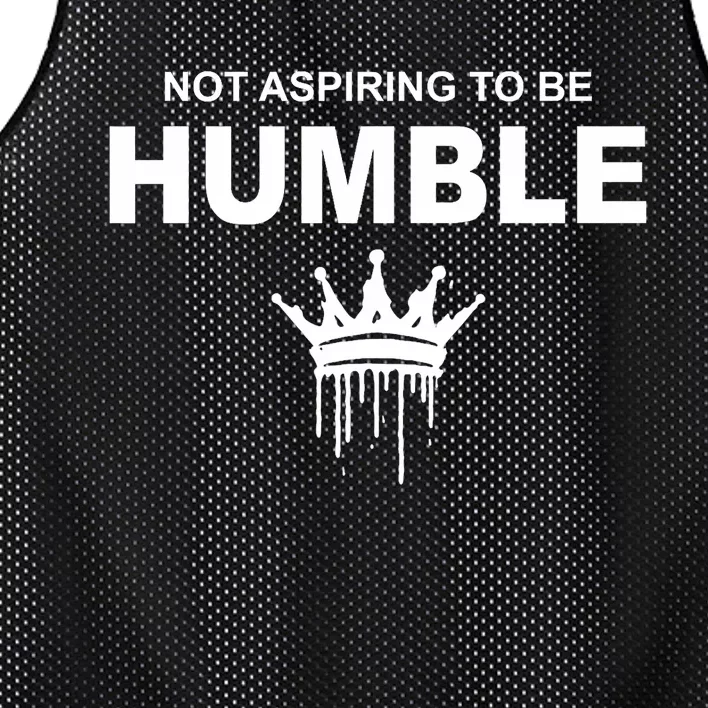 Not Aspiring To Be Humble Kamala Harris Feminist Message Mesh Reversible Basketball Jersey Tank