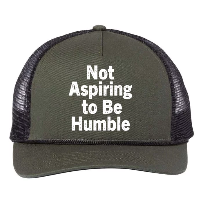 Not Aspiring To Be Humble Retro Rope Trucker Hat Cap