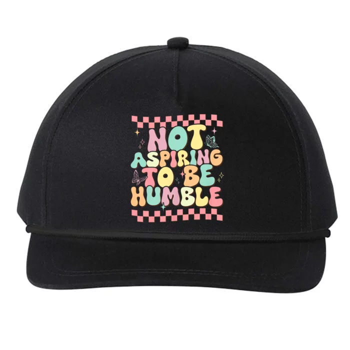 Not Aspiring To Be Humble Groovy Snapback Five-Panel Rope Hat