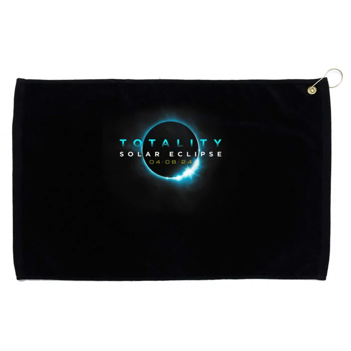 North American Total Solar Eclipse 2024 Totality 04.08.24 Grommeted Golf Towel