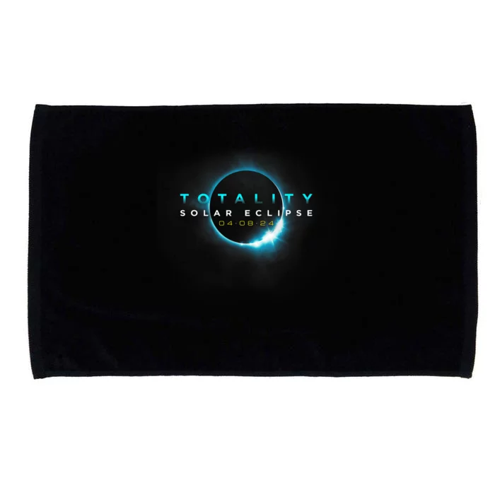 North American Total Solar Eclipse 2024 Totality 04.08.24 Microfiber Hand Towel