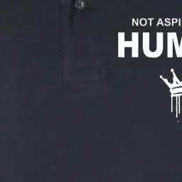 Not Aspiring To Be Humble Kamala Harris Feminist Message Softstyle Adult Sport Polo