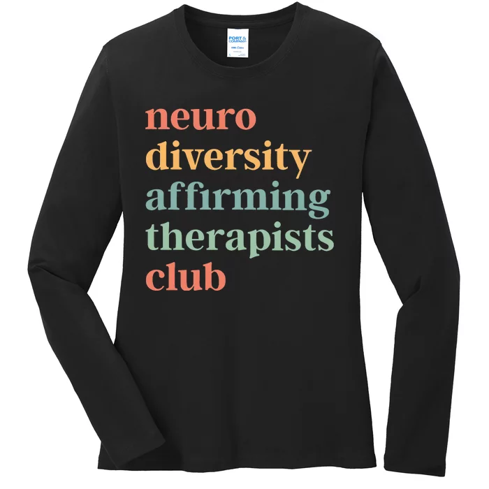 Neurodiversity Affirming Therapists Club Ladies Long Sleeve Shirt