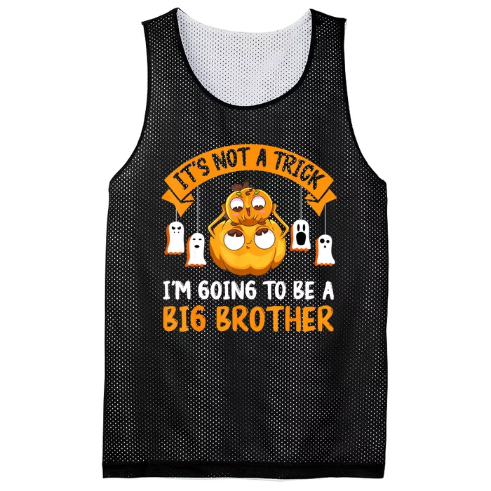 Not A Trick IM Going To Be A Big Brother Again Halloween Mesh Reversible Basketball Jersey Tank