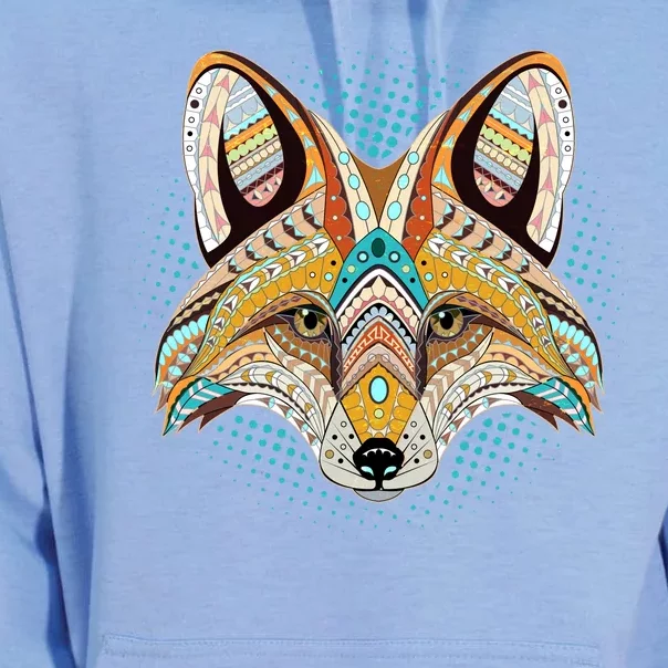 Native American Tribal Fox Face Unisex Surf Hoodie