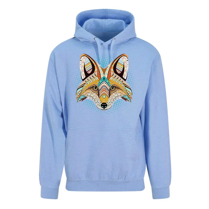 Native American Tribal Fox Face Unisex Surf Hoodie