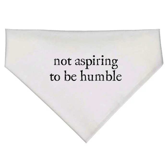 Not Aspiring To Be Humble | Kamala Harris Feminist Message USA-Made Doggie Bandana