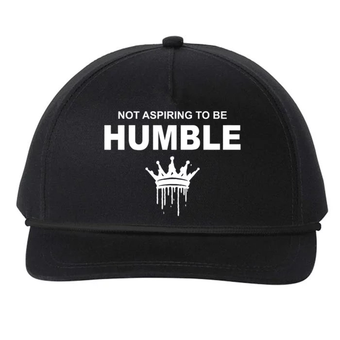 Not Aspiring To Be Humble Kamala Harris Feminist Message Snapback Five-Panel Rope Hat