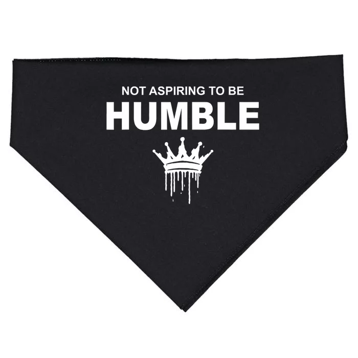 Not Aspiring To Be Humble Kamala Harris Feminist Message USA-Made Doggie Bandana