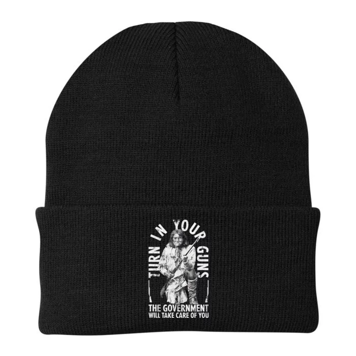 Native America Turn Your Guns Government Take Care Of You Knit Cap Winter Beanie