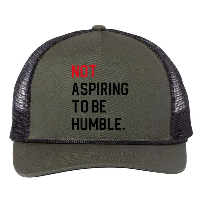 Not Aspiring To Be Humble Retro Rope Trucker Hat Cap