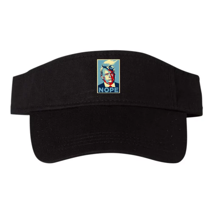 Nope Anti Trump Funny Trump Hair Valucap Bio-Washed Visor