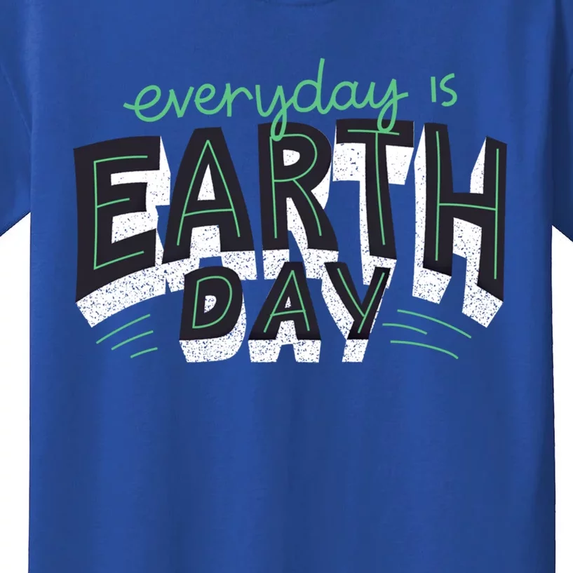 Nature Awareness Trees Design Everyday Is Earth Day Funny Gift Kids T-Shirt