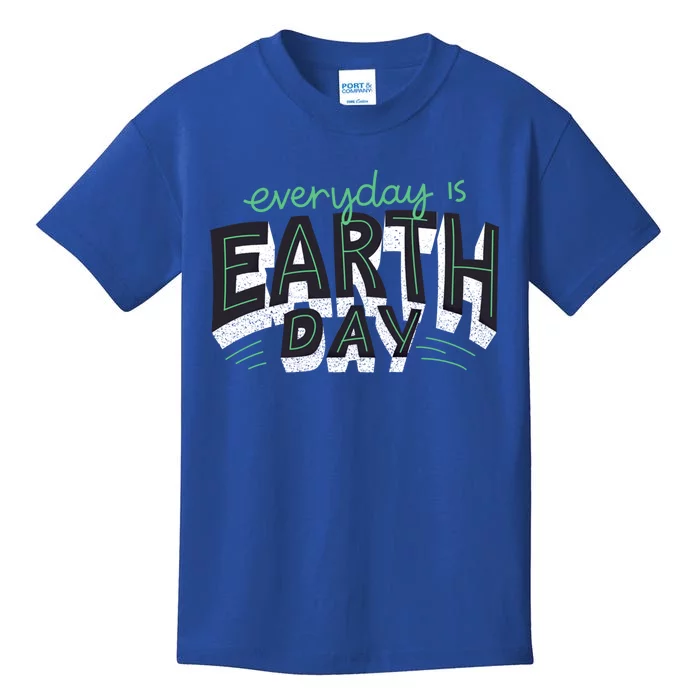 Nature Awareness Trees Design Everyday Is Earth Day Funny Gift Kids T-Shirt