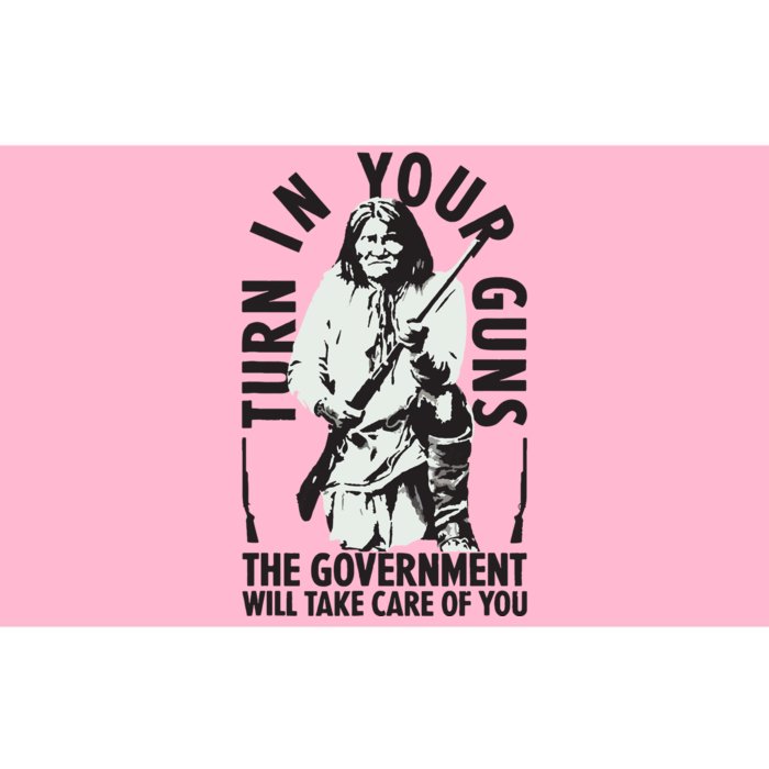 Native America Turn In Your Guns Government Take Care Of You Bumper Sticker