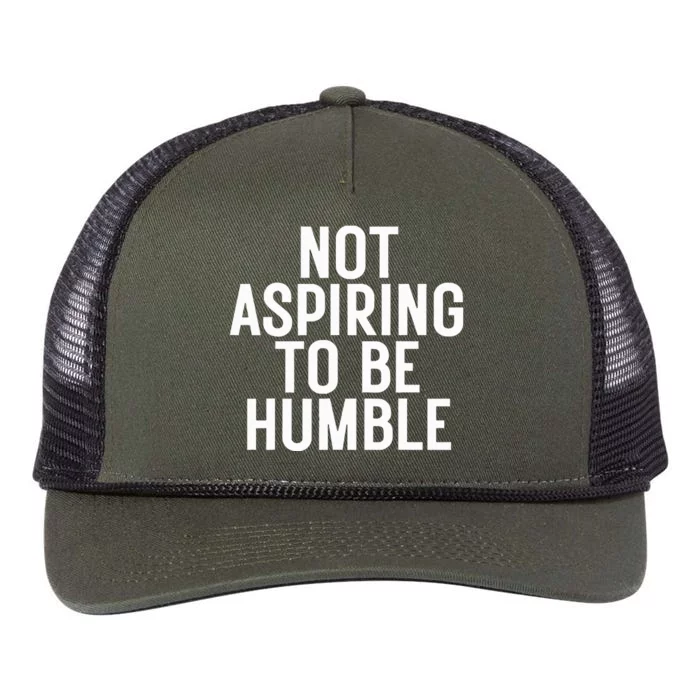 Not Aspiring To Be Humble Retro Rope Trucker Hat Cap