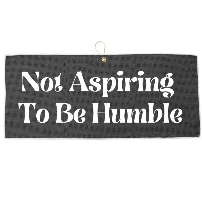 Not Aspiring To Be Humble Clothing Large Microfiber Waffle Golf Towel