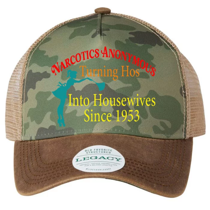 Narcotics Anonymous Turning Hos Into Housewives 1953 Legacy Tie Dye Trucker Hat