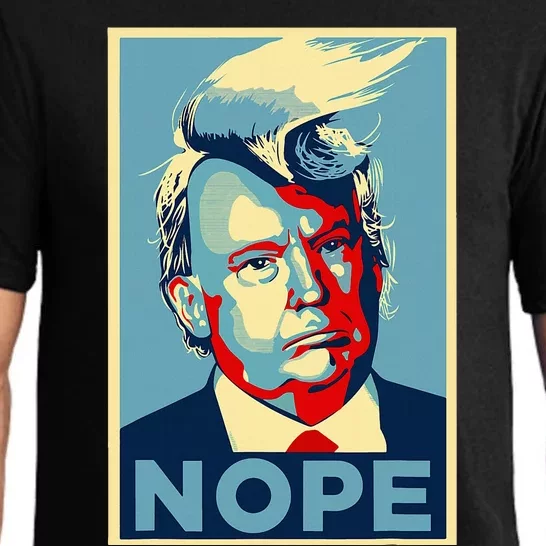 Nope Anti Trump Trump Hair Pajama Set